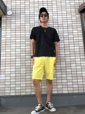 「H&M（エイチ・アンド・エム）のアイテム（その他パンツ）」を使った、SNGさん（メンズ・178cm）の夏コーディネート