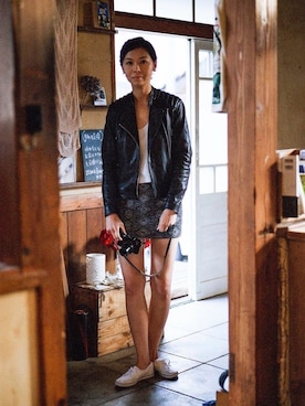 「autumn look」｜「アイテム（ブルゾン）」を使った、iviechanさん（レディース・163cm）の秋コーディネート