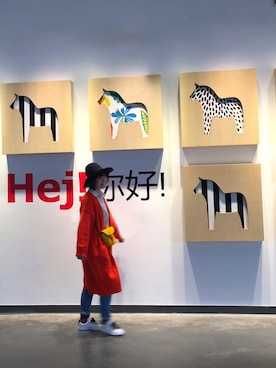 「MSGM（エムエスジーエム）のアイテム（アンサンブル）」を使った、Miao Caméliaさん（レディース・163cm）の春コーディネート