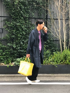 「平成最後のWEARISTAセンバツ」｜「アイテム（ステンカラーコート）」を使った、まさとさん（メンズ・175cm）の春コーディネート