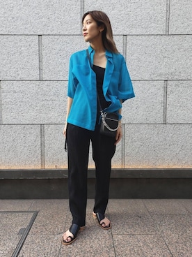 「THE IRON（アイロン）のアイテム」を使った、田中清佳　UNITED ARROWSさん（レディース・162cm）の春コーディネート