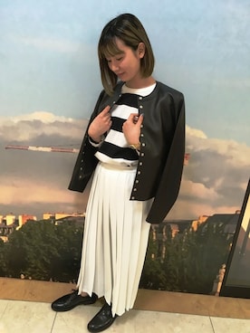 「アニエスベー」｜agnes b. 東武池袋店さん（レディース・159cm）の春コーディネート