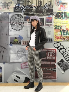 「agnes b.（アニエスベー）のアイテム（その他アウター）」を使った、agnes b. 東武池袋店さん（レディース・163cm）の秋コーディネート
