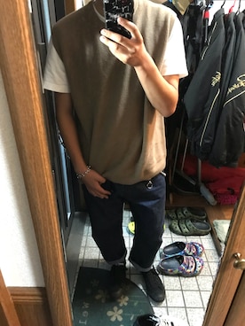 「VOO（ヴォー）のアイテム（財布/小物）」を使った、taishiさん（メンズ・170cm）の夏コーディネート
