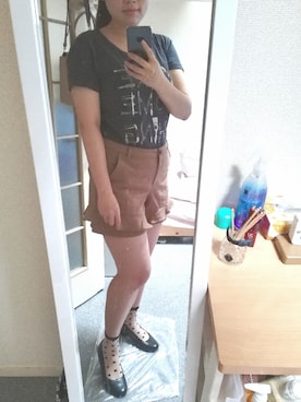 「BROOKLYNのアイテム」を使った、Reichanさん（レディース・157cm）の夏コーディネート