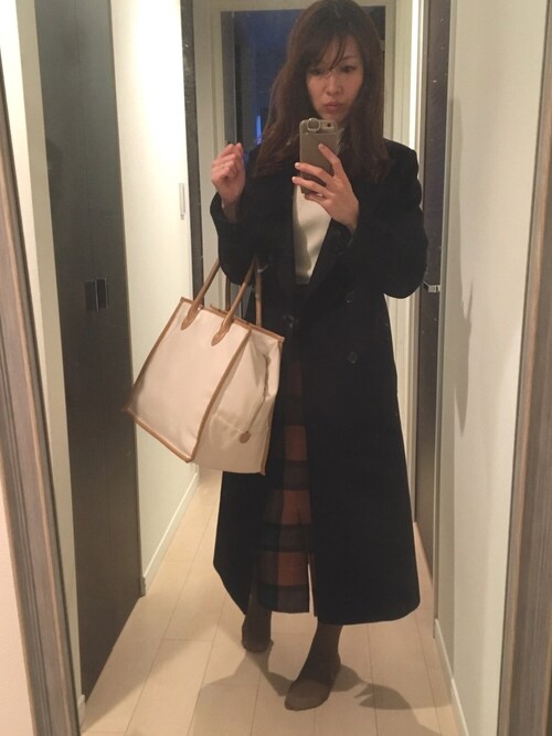 PUBLIC TOKYO カシミヤウールバックフレアコート PUBLIC TOKYO 