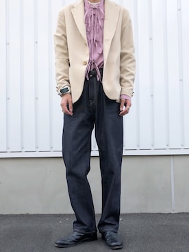「VOO（ヴォー）のアイテム（ジャケット/アウター）」を使った、マキえもんさん（メンズ・173cm）の春コーディネート