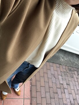 「ハイウエストストレートジーンズ」｜kn2151さん（レディース・165cm）の冬コーディネート