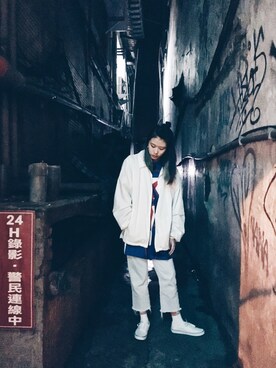 「Provocateur /// 煽動者（プログォケイター）のアイテム」を使った、C.yさん（レディース・167cm）の春コーディネート