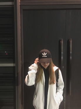 「PUMA（プーマ）のアイテム（ナイロンジャケット）」を使った、hsuen さん（レディース・149cm）の春コーディネート