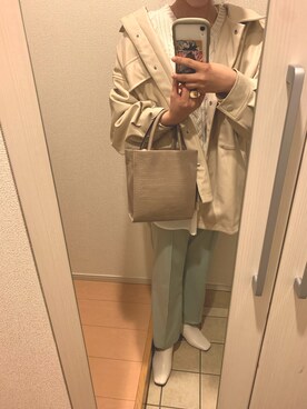 「rps（アールピーエス）のアイテム（カバーオール）」を使った、sayoさん（レディース・154cm）の冬コーディネート