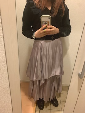 「オーロラスカート」｜sayoさん（レディース・154cm）の冬コーディネート