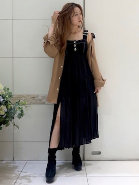 「REDYAZEL（レディアゼル）のアイテム（ブルゾン）」を使った、Airi-nさん（レディース・156cm）の秋コーディネート