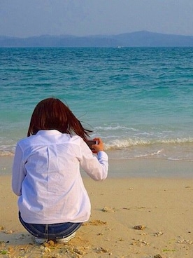 「GLOBAL WORK（グローバルワーク）のアイテム（ポロシャツ）」を使った、しずかさん（レディース・156cm）の秋コーディネート