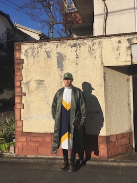 「PHENOMENON（フェノメノン）のアイテム（帽子）」を使った、Shimuさん（メンズ・174cm）の冬コーディネート