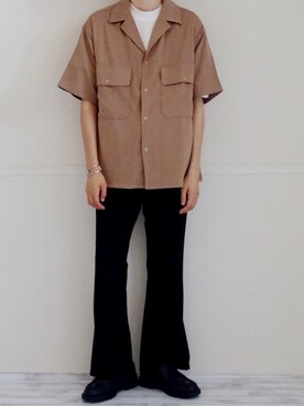 「HARE」｜「アイテム（モカシン/デッキシューズ）」を使った、とらさんさん（メンズ・173cm）の夏コーディネート