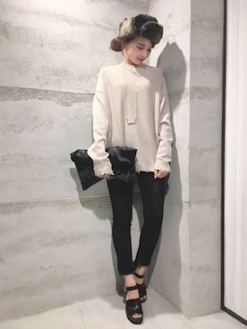 「クラッシュ」｜JEANASIS 静岡パルコ店STAFFさん（レディース・163cm）の秋コーディネート