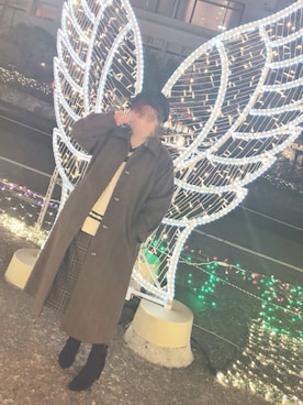「RAY CASSIN（レイカズン）のアイテム（ステンカラーコート）」を使った、akiさん（レディース・160cm）の春コーディネート
