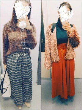 「ハロウィン」｜「アイテム（ノーカラージャケット）」を使った、カヌレさん（レディース・162cm）の秋コーディネート