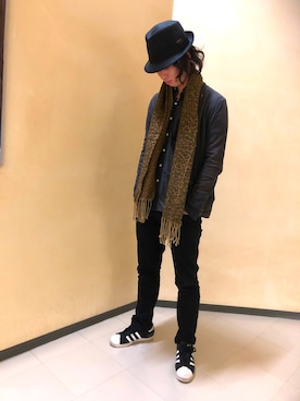 「EdgeCity（エッジシティ）のアイテム」を使った、sさん（メンズ・178cm）の秋コーディネート