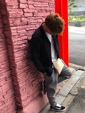 「Burner（バーナー）のアイテム（パンツ）」を使った、takumiさん（メンズ・173cm）の春コーディネート