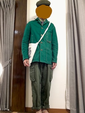 「BLUE BLUE（ブルーブルー）のアイテム（バッグ）」を使った、yuuyaさん（メンズ・165cm）の春コーディネート