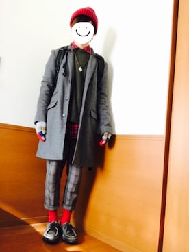 「present（プレゼント）のアイテム（アクセサリー）」を使った、こうたろうさん（メンズ・165cm）の冬コーディネート