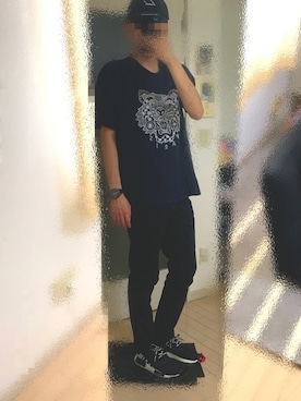 「KENZO」｜「アイテム（腕時計）」を使った、ハナタレぼーいさん（メンズ・175cm）の夏コーディネート