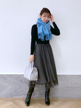 hanaka.さん（レディース・171cm）の冬コーディネート