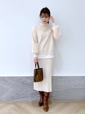 hanaka.さん（レディース・171cm）の冬コーディネート