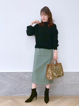 hanaka.さん（レディース・171cm）の冬コーディネート