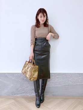 hanaka.さん（レディース・171cm）の冬コーディネート