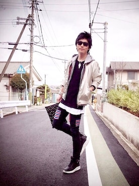 「Article Number（アーティクル ナンバー）のアイテム」を使った、chan☆takuさん（メンズ・173cm）の春コーディネート