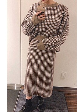 「SpRay（スプレイ）のアイテム（オールインワン・サロペット）」を使った、わさん（レディース・160cm）の冬コーディネート