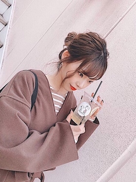 「SpRay（スプレイ）のアイテム（その他アウター）」を使った、わさん（レディース・160cm）の春コーディネート