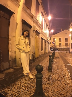 「white pants」｜sukileiさん（レディース・160cm）の春コーディネート