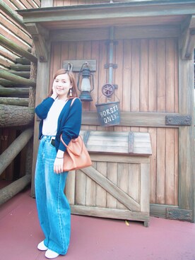 「blue」｜「アイテム（その他アウター）」を使った、sukileiさん（レディース・160cm）の春コーディネート