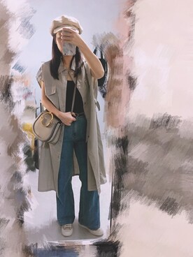 「日系休闲」｜「アイテム（ジャケット/アウター）」を使った、sukileiさん（レディース・160cm）の秋コーディネート
