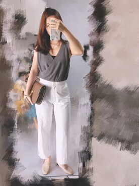 「working style」｜「アイテム（スリッポン）」を使った、sukileiさん（レディース・160cm）の秋コーディネート