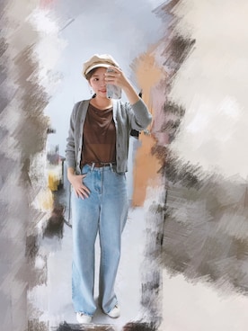 「日系休闲」｜「アイテム（ジャケット/アウター）」を使った、sukileiさん（レディース・160cm）の秋コーディネート