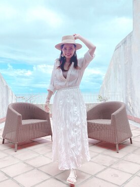 「saveもよろしくお願いします」｜sukileiさん（レディース・160cm）の夏コーディネート
