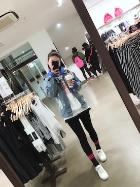 「AMBUSH（アンブッシュ）のアイテム（デニムジャケット）」を使った、睡不醒德__睡神さん（レディース・166cm）の春コーディネート