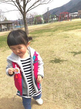 うーさんさん（キッズ・90cm）の春コーディネート