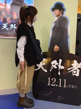 「rasox（ラソックス）のアイテム（ソックス/靴下）」を使った、キラ☆キラさん（レディース・155cm）の冬コーディネート