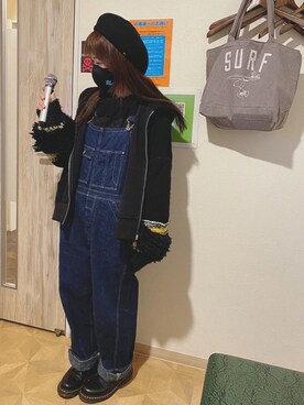 つなぎ オールインワンを使った 低身長女子 の人気ファッションコーディネート Wear