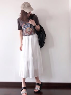 「Legato Largo（レガートラルゴ）のアイテム」を使った、紗衣さん（レディース・158cm）の春コーディネート
