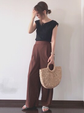 紗衣さん（レディース・158cm）の夏コーディネート