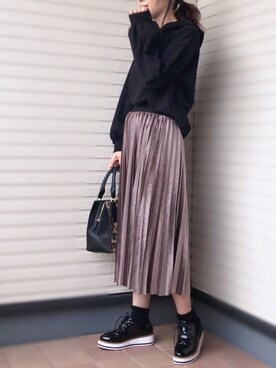 「classicalelf（クラシカルエルフ）のアイテム（シューズ）」を使った、紗衣さん（レディース・158cm）の秋コーディネート