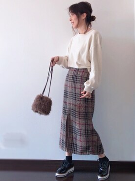 「archives（アルシーヴ）のアイテム（その他アウター）」を使った、紗衣さん（レディース・158cm）の秋コーディネート