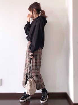 「classicalelf（クラシカルエルフ）のアイテム（シューズ）」を使った、紗衣さん（レディース・158cm）の秋コーディネート